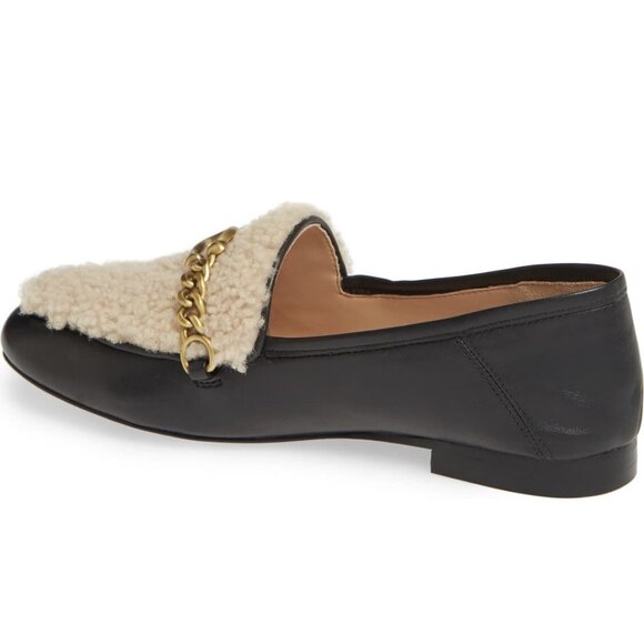 COACH Helena Convertible Loafer with Genuine Shearling Trim, Black, Size 7 - Picture 4 of 13